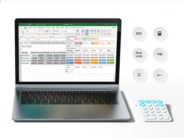wireless number pad