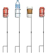 Sorbus Outdoor Beverage Heavy Duty Drink Holder Stakes, Set of 4- Holds a Variety of Beverages S...