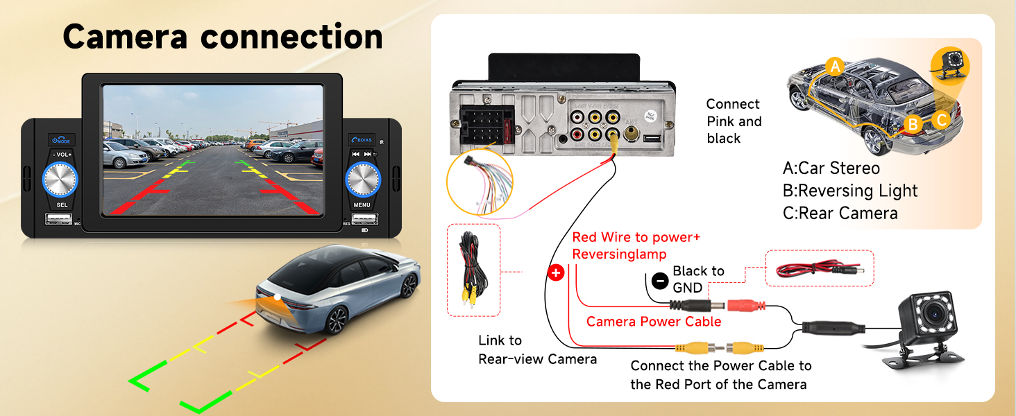 Single Din Apple Carplay Car Stereo Android Auto