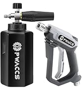 PWACCS Pressure Washer Foam Lance, Short Pressure Washer Wand, Foam Cannon for Car Wash Kit with ...
