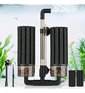 hygger Aquarium Double Sponge Filter: Upgraded Sponge Filter with Larger Filtration Area, Come wi...