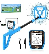 OMMO Metal Detector, Rechargeable Built-in Battery Kids Metal Detector with Funny LCD Display, Ad...