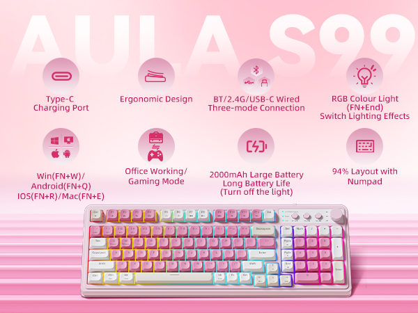 pink keyboard