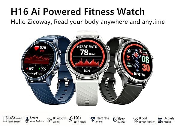 H16 Ai Powered Fitness Watch