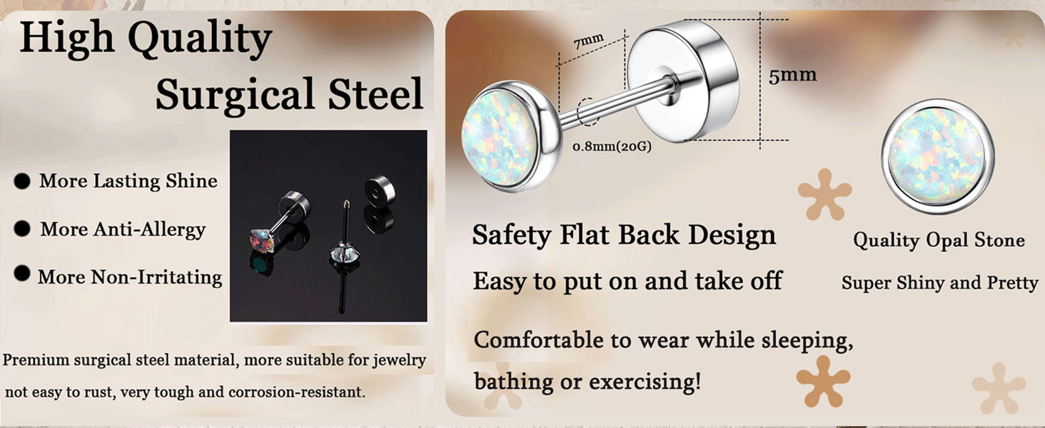hypoallergenic earrings surgical steel earrings stainless steel earrings
