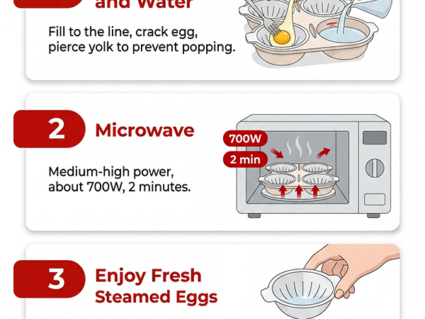 Li&amp;amp;Zhao 4 Cavity Microwave Egg Poache