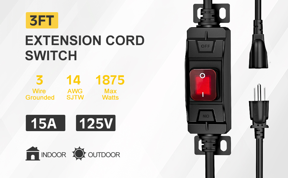 EXTENSION CORD SWITCH