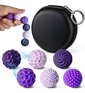 LovesTown 6PCS Silicone Magnetic Fidget Balls, Sensory Toys Stress Balls for Adults Teens Quiet D...
