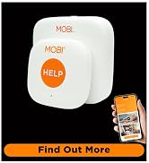 MOBI Emergency Alert Button, Smart Wireless Caregiver Support Monitoring System 