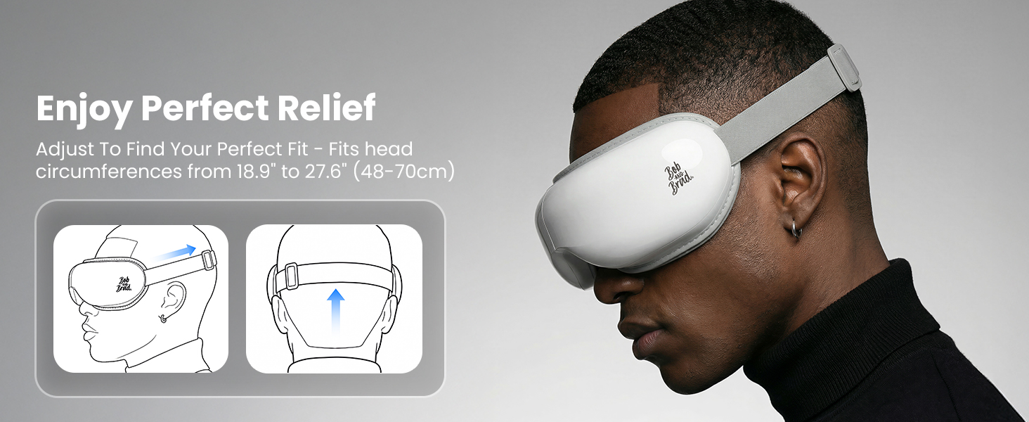 bob and brad eye massager with heat and cooling for dry eyes migraines headaches sleeping improving