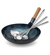Yosukata carbon steel wok pan