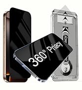 OneFish for iPhone 13/13pro/14 Privacy Screen Protector [2-Pack] 360° Anti-Spy Tempered Glass, 9H...
