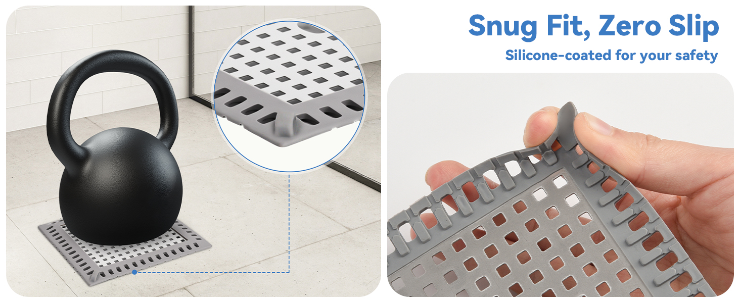 Snug Fit, Zero Slip. Silicone-coated for your safety.