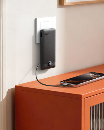 Portable Charger with Wall Plug-CW3-Black