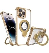 IAIYOXI for iPhone 16 Pro Max Case with Strong Magnetic Ring Stand, Military-Grade Shockproof, 4 ...