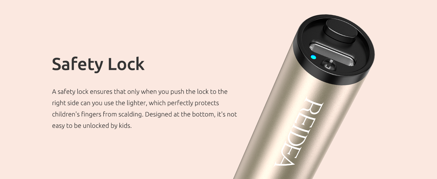 REIDEA Electronic Candle Lighter safety lock-b