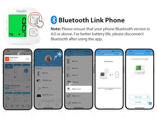 Bluetooth Blood Pressure Machine