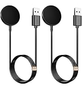 2 Pack for Samsung Galaxy Watch Charger Compatible with Watch 8/8 Classic/Ultra/7/6/6 Classic/5/5...