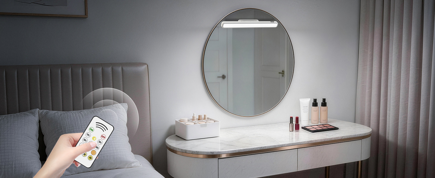 mirror lights stick on