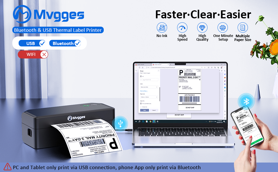 Mvgges Thermal label printer