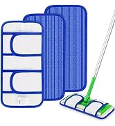 Reusable Mop Pads Compatible with Swiffer Sweeper Mops, Microfiber Floor Mop Pads Refills for Dry...