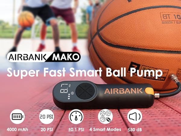 electric ball pump smart air pump for basketball