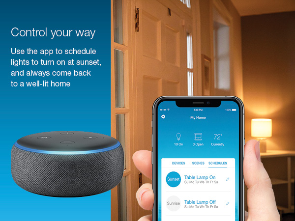 control with app or voice