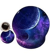 DINKY Ergonomic Mouse Pads, Cute Mouse Pad with Wrist Rest Support Gel, Non-Slip PU Base Mouse Ma...