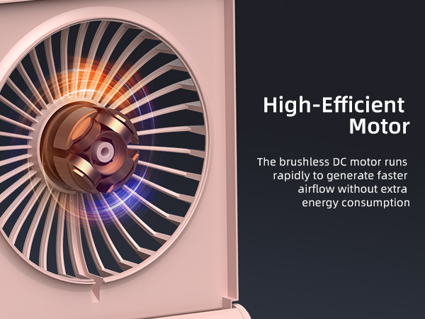 Koonie USB Fan, Strong Wind Ultra Quiet Small Desk Fan