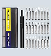 VCELINK Small Screwdriver Set with Case GJ751, 25 in 1 Magnetic Tiny Screwdriver Kit Electronics