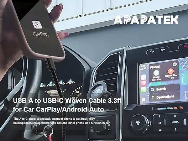 usb c carplay cable