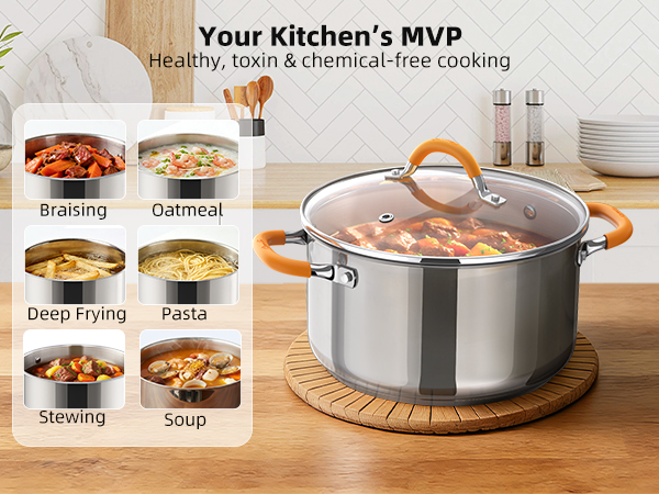 stainless steel stock pot