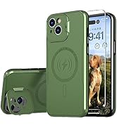 WATEFULL for iPhone 15 Plus Case Compatible MagSafe Charger with Foldable Stand Camera Protector,...