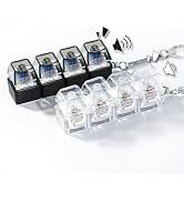 NiXianLinGo 2 PCS Keyboard Fidget Toy, Bass &amp; Loud Fidget Keyboard to Relieve Stress, Detachable ...