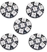 DIYmall 7 X WS2812B RGB LED Rings 7 Bits 5050 Lamp Light with Integrated Drivers, Full Color, Ind...