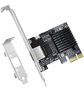 5Gb PCIe Network Card, 5G Base-T PCI Express Ethernet Adapter with RTL8126, Support WOL, RJ45 LAN...