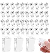 50 Pieces Self Adhesive Clips, Tapestry Clips Sticky Clips Wall Clips Photo Clips Poster Clips Pl...