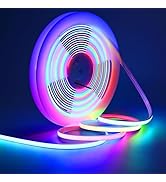 GOMING 24V 32.8ft/10M WS2811 Neon RGB COB LED Strip Light Addressable IP67 Waterproof 576 LEDs/M ...