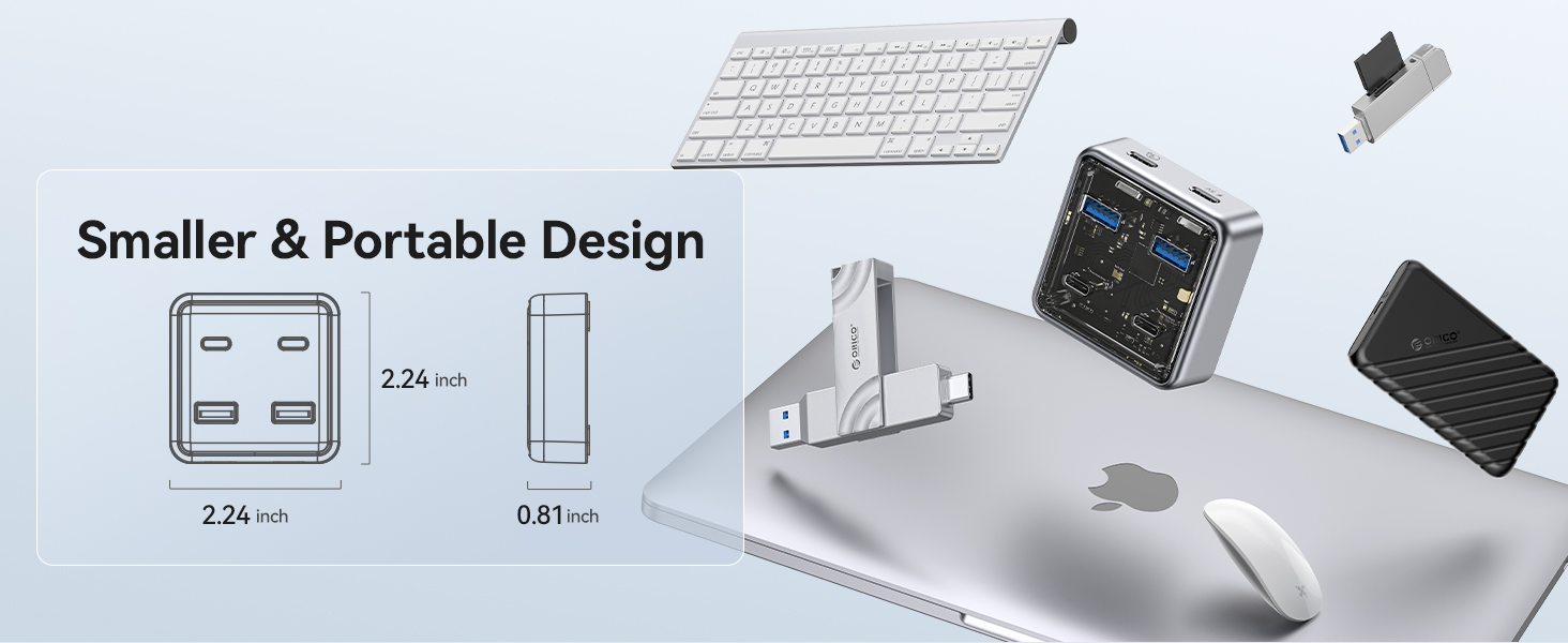 4-Port Alloy USB Splitter