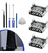 SATUY PS5 HDMI Port Replacement, HDMI Port Socket Connector for Playstation 5, PS5 Socket Jack In...
