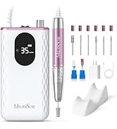 MelodySusie Professional Clip-On High-Efficiency Cordless Nail Drill,MM400D 35000RPM Rechargeable...