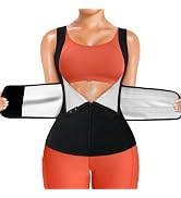 TrainingGirl Sauna Sweat Suit for Women Waist Trainer Workout Faja Weight Vest Body Shaper Shirt ...