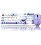 AULA Wireless Keyboard and Mouse Combo, F99 Mechanical Keyboards Hot Swappable Custom Keyboard+SC...
