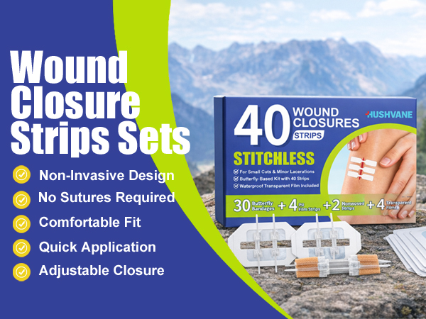 40 Pack Wound Closure Strips
