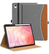 MoKo Case for Samsug Galaxy Tab S11 2025 11-Inch with S Pen Holder, PU Leather Multi-Angle Stand ...