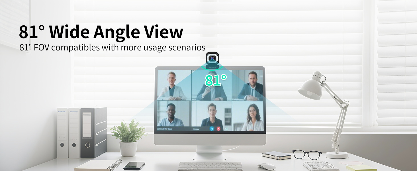 wide angle view webcam