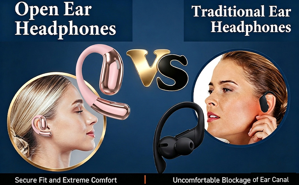 Open Ear Headphones, Wireless Headphones