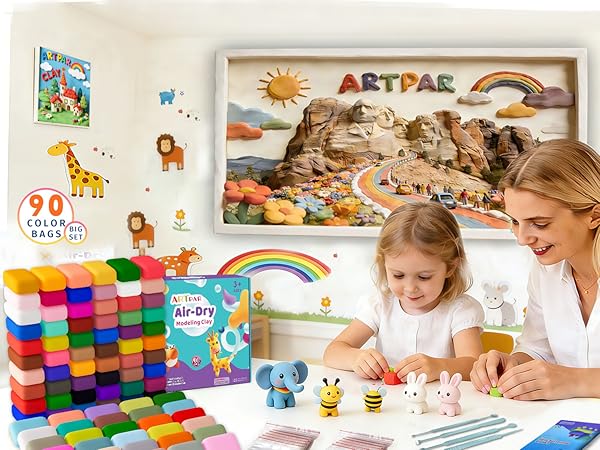 artpar air dry clay 90 colors