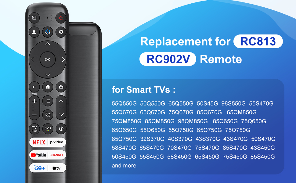 Replacement Only for TCL Google TV Remote Control