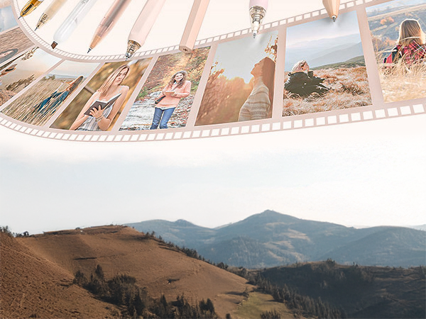 Four Candies 12 Styles Pen Set BROWN